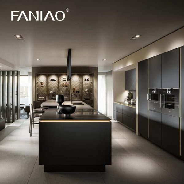 Luxury Modular Cabinets Kitchen Design Wooden House Furniture Melamine Board Modern Wall Kitchen Cabinet