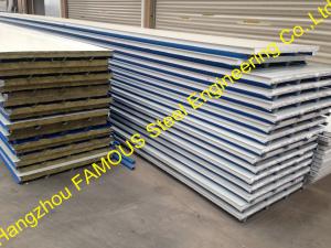 Quality Construction PU Insulated Sandwich Panels Polyurethane Foam Steel for sale
