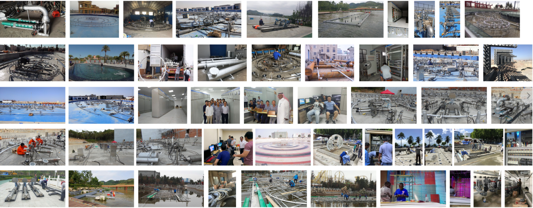 Customized Size Waterscape Laser Water Screen Movie Show Fountain ISO CE Certification