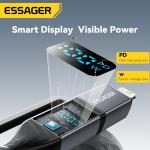ESSAGER ES-X70 4 in 1 USB A/C to C/L Charging Data Cable PD and QC Charging for