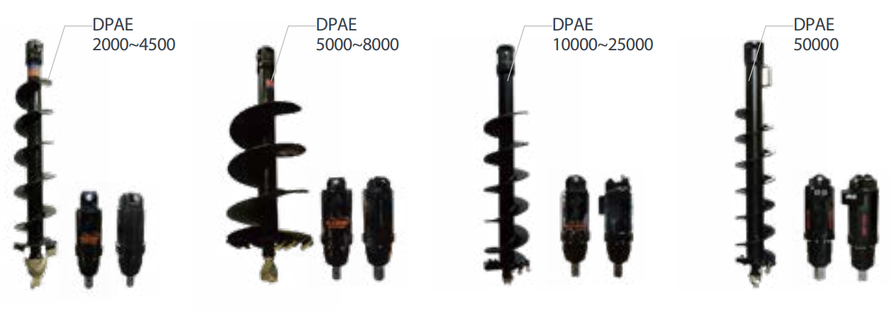 EC120 EC130 EC140 EC210 EC240 Excavator Attachments Hydraulic Earth Auger Drill