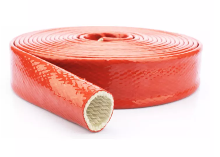 High Temperature Protection Glass Fiber Braided with Silicone Rubber Coated