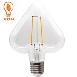 China PH-110 heart special shaped edison filament light bulb 2W 4W led filament vintage bulbs on sale