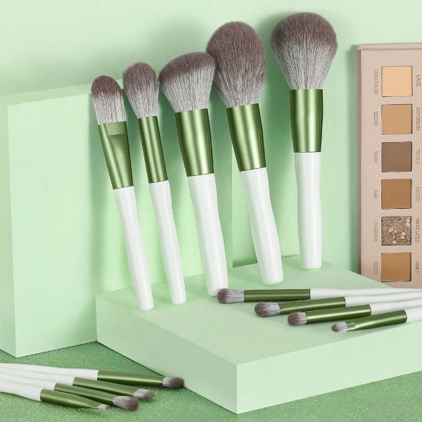 Eco Friendly Synthetic 13 PC Makeup Brushes Kit Private Label 100% Handcrafted