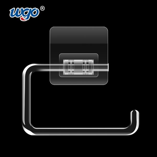 Bathroom Fitting No Install Tools Mounted Toilet Paper Roll Holder Strongly Stick on