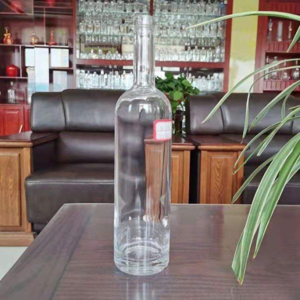 250ml/500ml/700ml/750ml/1L Glass Products for Wine Super Flint Empty Round Vodka Bottle