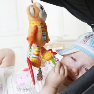 Quality Crib 19*7.5cm Baby Hanging Rattles Toys Animal Bell for sale