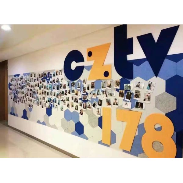 3D 9mm Thick Eco-Friendly PET Sound Dampening Decor Acoustic Wall Panels