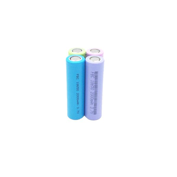 Cylindrical 3.7V 18650 Li Lon LFP Battery Cells 2200mAh 1c 5c 10c Discharge For Tesla