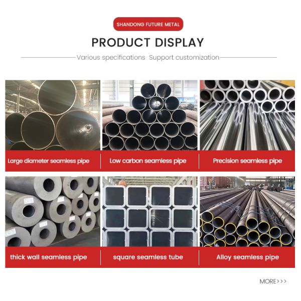 Seamless Round Steel Pipe St45 St52 Prime Steel St20 A53 Low Carbon Pipe Tolerance ±1%