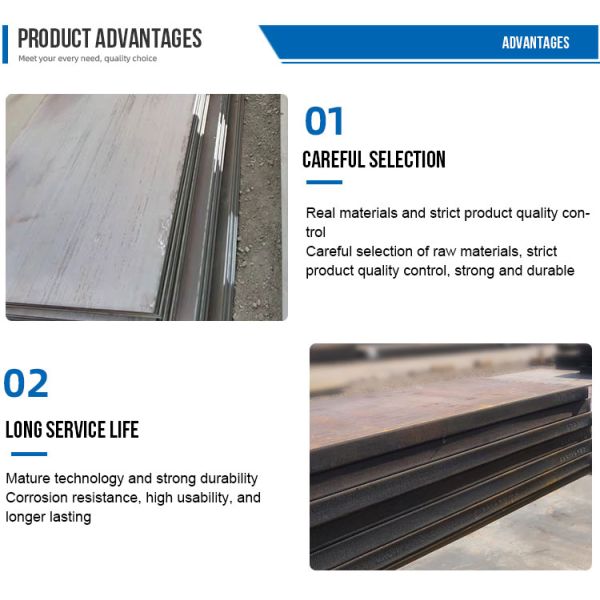 High Quality Hot Rolled SPHC A36 A572 S235JR SS400 Steel Plate for Containers Ships Boilers