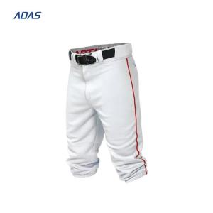 Quality 200gsm Lightweight Sublimated Baseball Sweatpants Uniforms Black Striped for sale