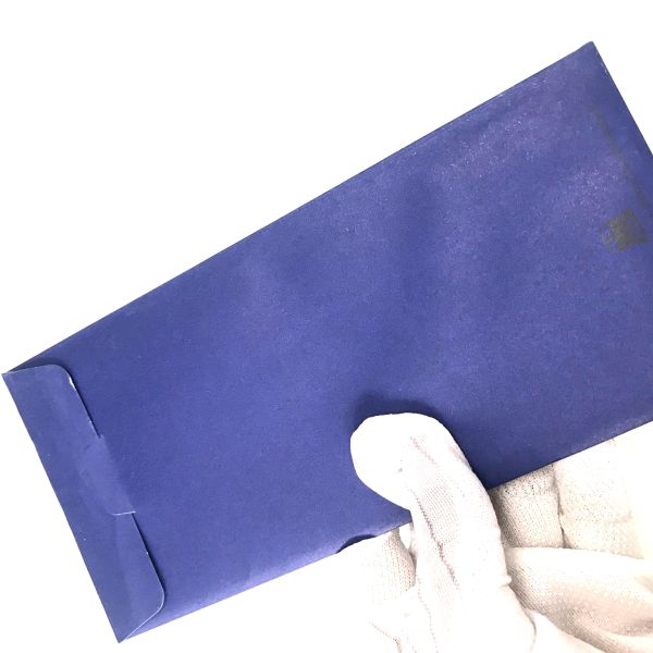 Mini Square Holiday Gift Card Holders For Businesses Blue Color Size Customised