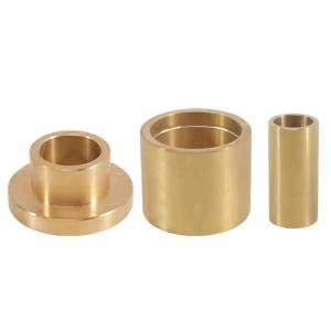 Self Lubricating Straight Bushing Graphite Bronze Bearing Good Chem Resistance