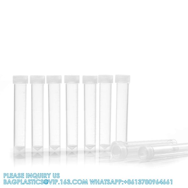 2ml Graduated Plastic Cryovial Cryogenic Vial Tube Self Standing With Cap 10ml Lab Plastic Frozen Test Tubes Vial Seal