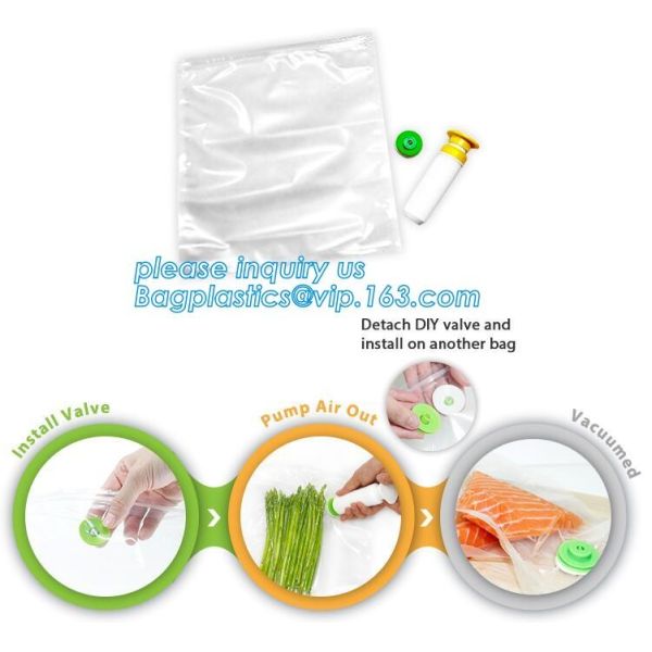 Food Saver Vacuum Storage Embossed Vacuum Bag for Keep Food Fresh, Meat Vegetable Fruit Keep Fres Kitchen Vacuum Bags Wr