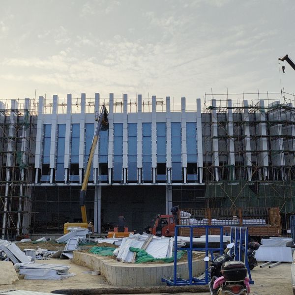 Buy Q355B Glass Aluminium Curtain Wall Construction 0.36mm-0.6mm Customized at wholesale prices