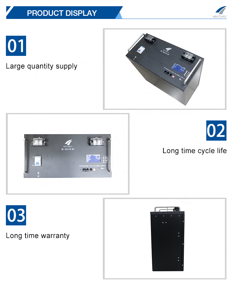 Headway 48V200Ah Lithium Battery for Telecom Battery 48V200Ah 5U Lithium Battery Pack